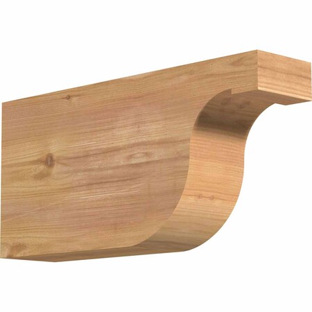 Ekena Millwork Del Monte Smooth Rafter Tail, Western Red Cedar, 3 1/2"W x 8"H x 16"L RFT04X08X16DEL00SWR